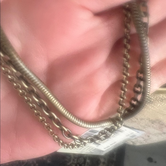 HOBO Women's Brushed Gold and Pink Patterned Clutch - Picture 6 of 6